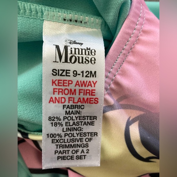 Disney Minnie Mouse swimsuit baby girl 9-12 months - Picture 2 of 3